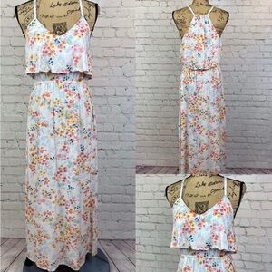 Lauren Conrad Floral Ruffled Maxi